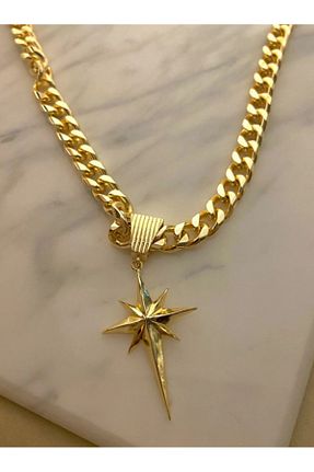 گردنبند استیل ( فولاد ) زرد زنانه استیل (فولاد) Ervalina - کد 928132575
