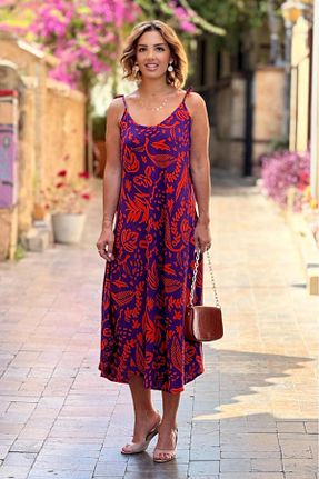 لباس بنفش زنانه بافتنی Nevin Kaya Moda - کد 928129461