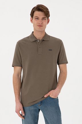 پولوشرت قهوه ای مردانه پنبه ای U.S. Polo Assn. - کد 928127245