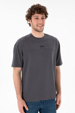 تیشرت طوسی مردانه رگولار U.S. Polo Assn. - کد 928133735