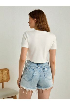 تیشرت رنگی زنانه کراپ Trendingsize - کد 927897442