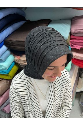 روسری مشکی 100 x 100 Gülnur tasarım - کد 928144689