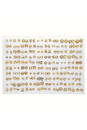 گوشواره استیل (فولاد) زرد زنانه استیل (فولاد) MRK - کد 928144723