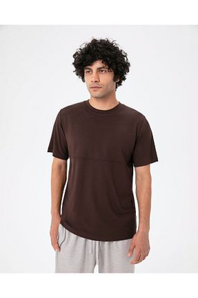 تیشرت قهوه ای مردانه رگولار Ayma Active - کد 850410853