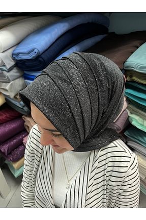 روسری مشکی 70 * 180 Gülnur tasarım - کد 928147591
