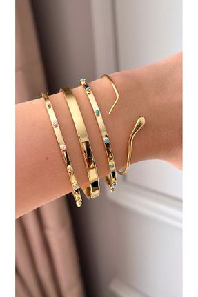 دستبند نقره زرد زنانه 925 عیار emy by emel luxury silver jewelry - کد 928149337