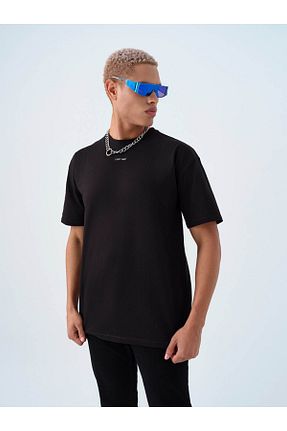 تیشرت مشکی مردانه یقه دوچرخه Loft - کد 922271234