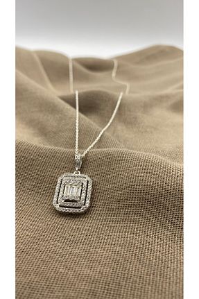 گردنبند نقره سفید زنانه 925 عیار SURA SILVER - کد 928176467