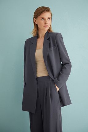 کت حجاب طوسی زنانه Blazer Nurs - کد 928177840