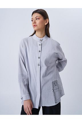 پیراهن حجاب آبی زنانه رگولار Kayra - کد 928183305