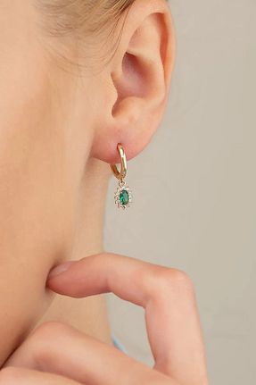 گوشواره طلا زرد زنانه 14 عیار Elef Takı - کد 211927208
