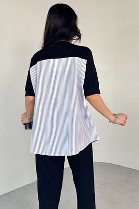 ست بالاتنه و پائین تنه مشکی زنانه رگولار Cappmoda - کد 928214702