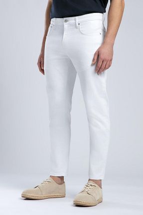 شلوار جین سفید مردانه پاچه تنگ Lee Cooper - کد 928437366