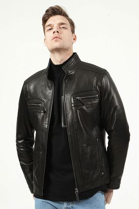 کاپشن مشکی مردانه Relaxed Dericlub - کد 39411596