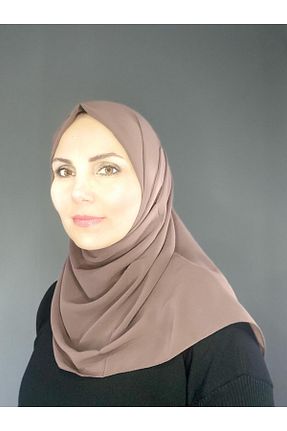 شال طوسی زنانه شیفون The Message - کد 928228414