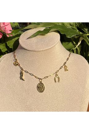 گردنبند استیل ( فولاد ) رنگی استیل ضد زنگ Vintagezegeni - کد 928226084