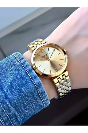 ساعت مچی طلائی زنانه 31-35 میلی متر Ferrucci - کد 790744995