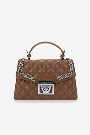 کیف دوشی قهوه ای زنانه چرم مصنوعی Valmenti - کد 928233330