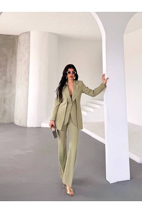 ست بالاتنه و پائین تنه خاکی زنانه بافتنی Bella Breeze - کد 928492922