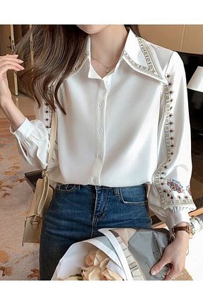 پیراهن سفید زنانه اسلیم Etos - کد 902819095