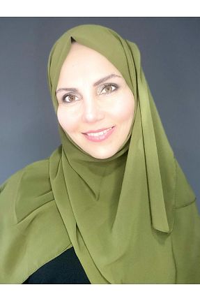 شال خاکی زنانه شیفون The Message - کد 928228502