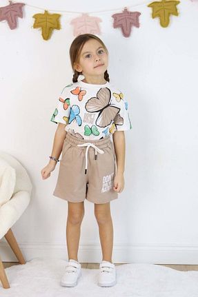 ست بالاتنه و پائین تنه قهوه ای بچه گانه بافت Mnk Baby&Kids - کد 926642330