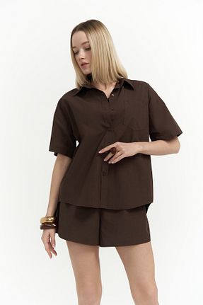 ست بالاتنه و پائین تنه قهوه ای زنانه MAİ COLLECTİON - کد 928264918