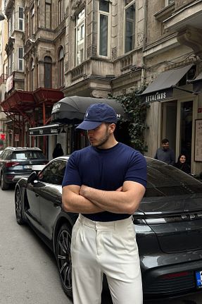 تیشرت سرمه ای مردانه اورسایز Livio Ferri - کد 904142789