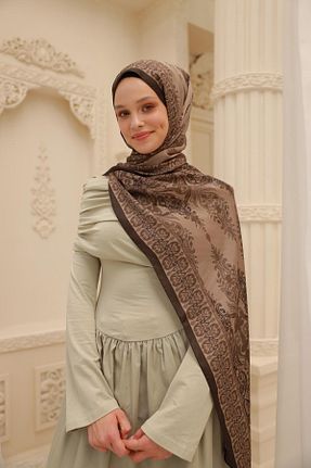 شال قهوه ای زنانه ویسکون Silk Home - کد 928556699