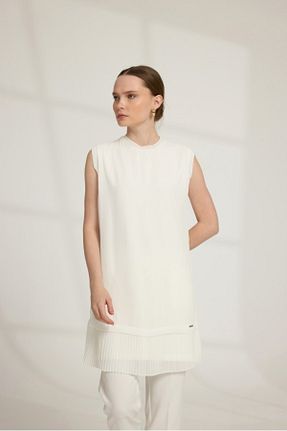 بلوز حجاب سفید زنانه جرسی Butik Melike - کد 928285454