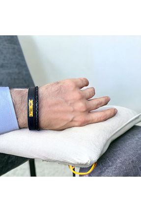 دستبند جواهر مشکی مردانه archin - کد 808886184