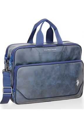 کیف لپ تاپ و مدارک سرمه ای زنانه چرم مصنوعی U.S. Polo Assn. - کد 858342348