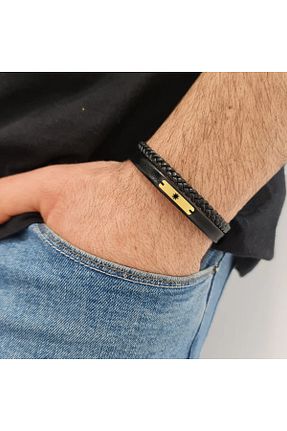 دستبند طلا طلائی مردانه 14 عیار ARCHINO GOLD - کد 927140843