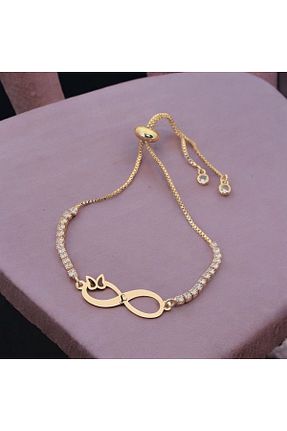دستبند طلا طلائی زنانه 14 عیار ARCHINO GOLD - کد 906303824