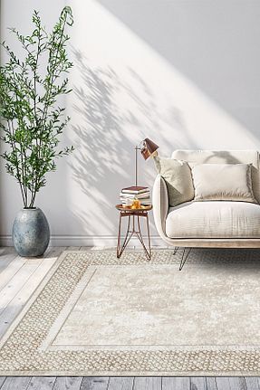 فرش بژ آنتی باکتریال YTR HOME - کد 151871875