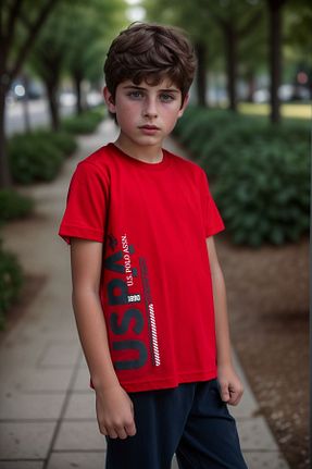 ست لباس راحتی قرمز بچه گانه چاپی U.S. Polo Assn. - کد 928618443