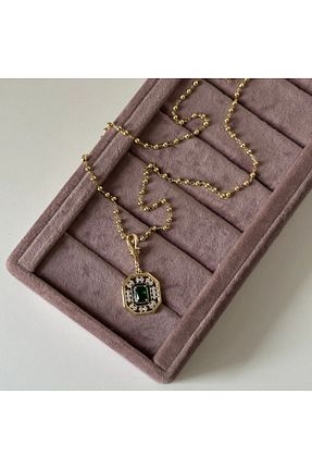 گردنبند جواهر متالیک زنانه رودیوم SU PERİSİ TAKI BİJUTERİ - کد 928314506