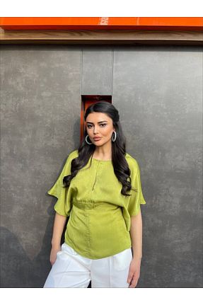 بلوز سبز زنانه ساده bymaestro woman - کد 928307751