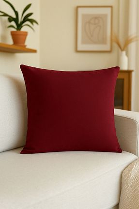 کوسن و روکش کوسن زرشکی لانه زنبوری میکرو Luvora Home - کد 928315398