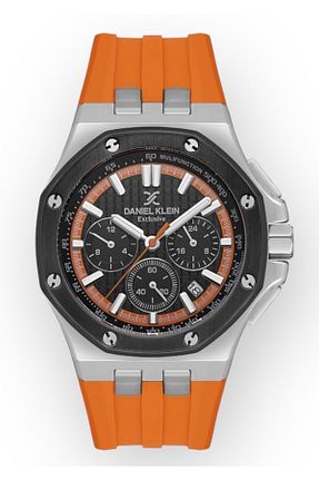 ساعت مچی نارنجی مردانه 43 میلی متر Daniel Klein - کد 927332249