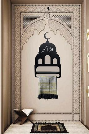 چوب لباسی مشکی فلزی 3art Metal - کد 903021953