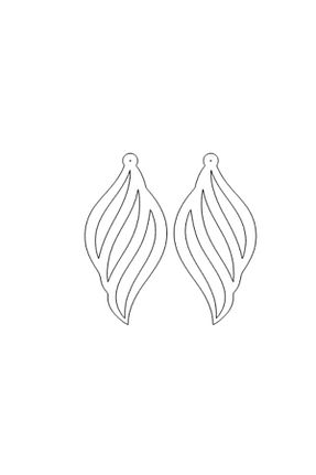 گوشواره جواهر مشکی چرم Angels Passion - کد 928347433