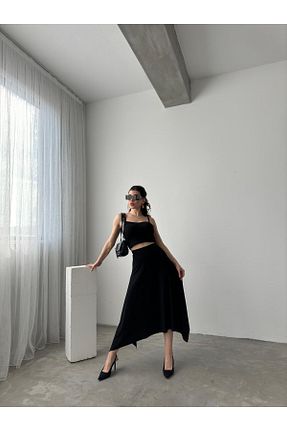 دامن حجاب مشکی زنانه رگولار Liva - کد 928394263