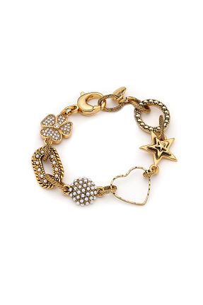 دستبند جواهر طلائی زنانه زیرکن Mon Reve - کد 863401006