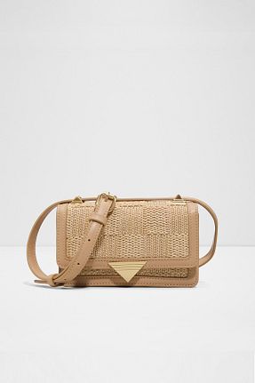 کیف دوشی بژ زنانه چرم مصنوعی Aldo - کد 928394108