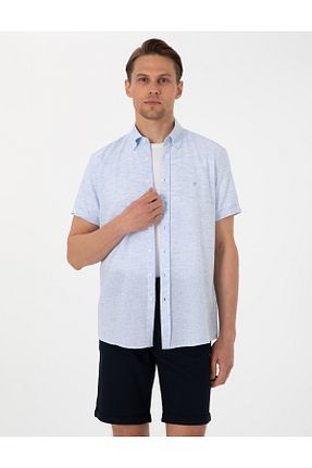 پیراهن آبی مردانه رگولار Pierre Cardin - کد 928401705