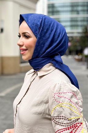 روسری آبی پلی استر Pierre Cardin - کد 928930796