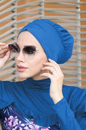کلاه شنای حجاب آبی زنانه Remsa Mayo - کد 928404460