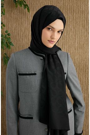 شال مشکی زنانه پلی استر Fatma Atasoy - کد 928395255