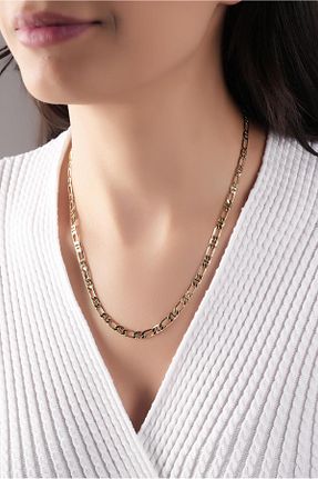 گردنبند استیل ( فولاد ) طلائی زنانه استیل (فولاد) Çlk Accessories - کد 928411845